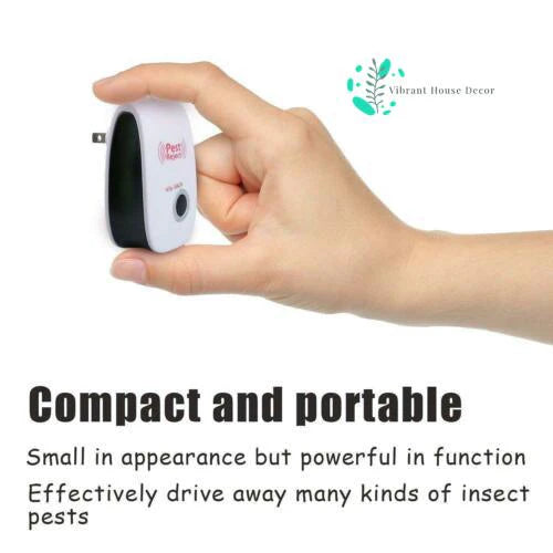 Last day discount đ„ QIAWIâąElectronic ultrasonic insect repellent, targeting cockroaches, mice, roaches, flies and other pests, killing insects in all directions without dead angles