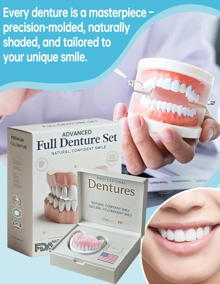NESLEMYā¢-š¦·Advanced Customized Full Denture Set ā For a Perfect Smile and Natural Comfortš„°( š„Last Day Promotionš„ļ¼