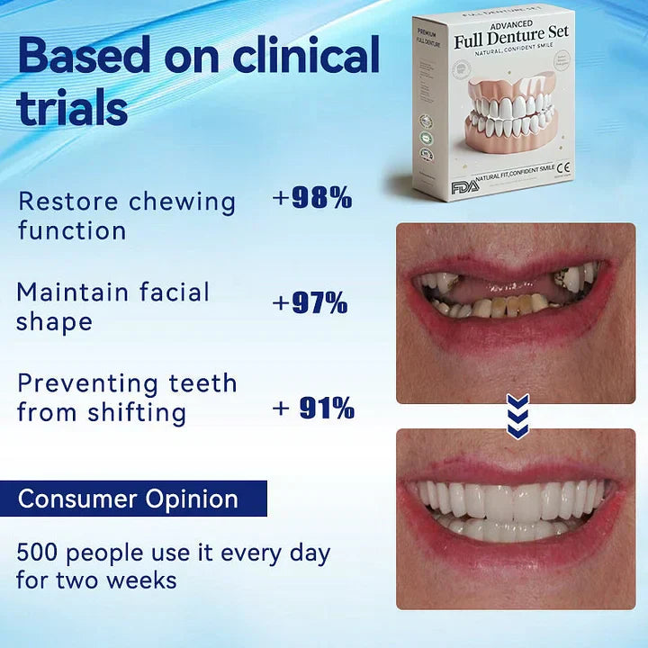 NESLEMYā¢-š¦·Advanced Customized Full Denture Set ā For a Perfect Smile and Natural Comfortš„°( š„Last Day Promotionš„ļ¼