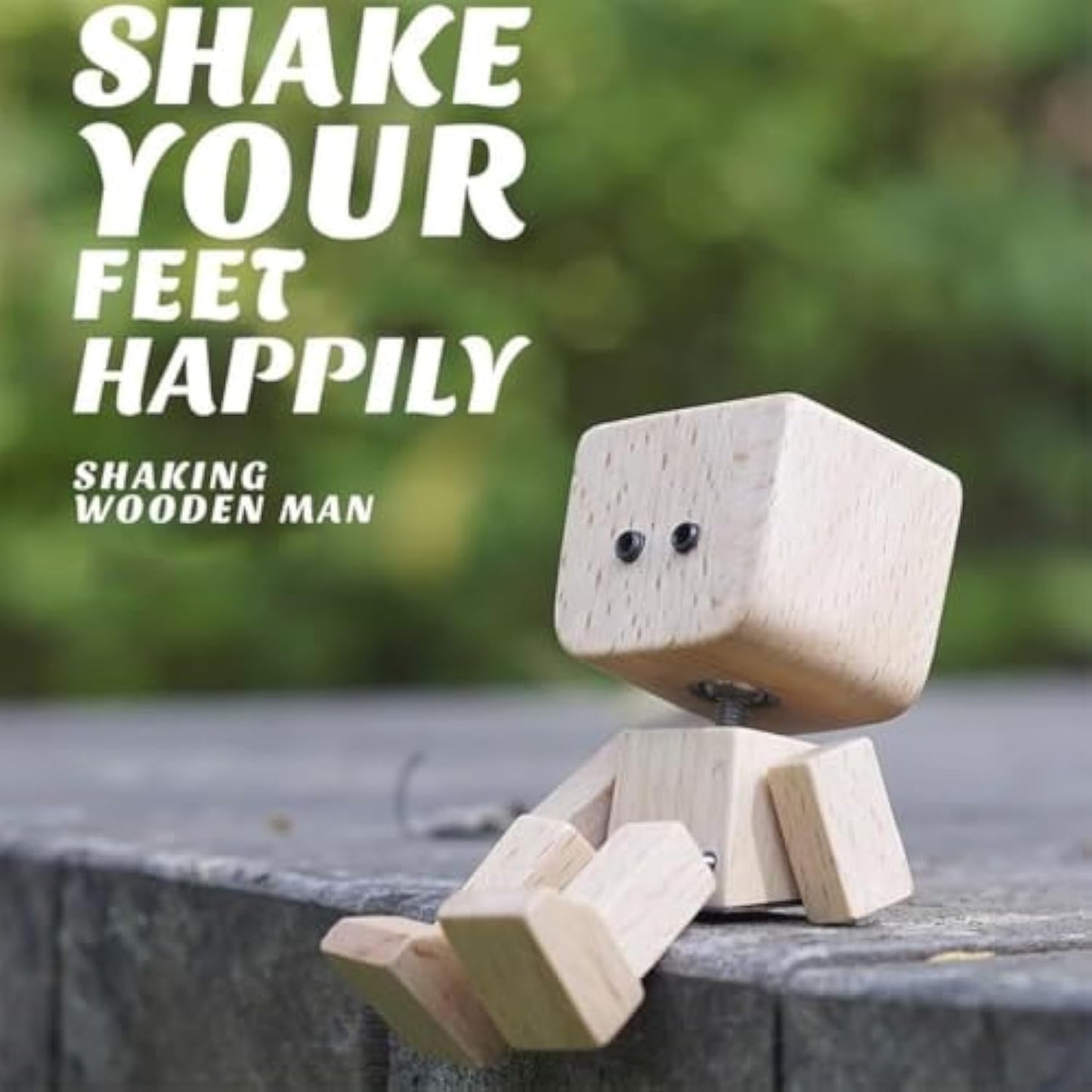 Shaking Feet Wooden Doll with 12PCS fb