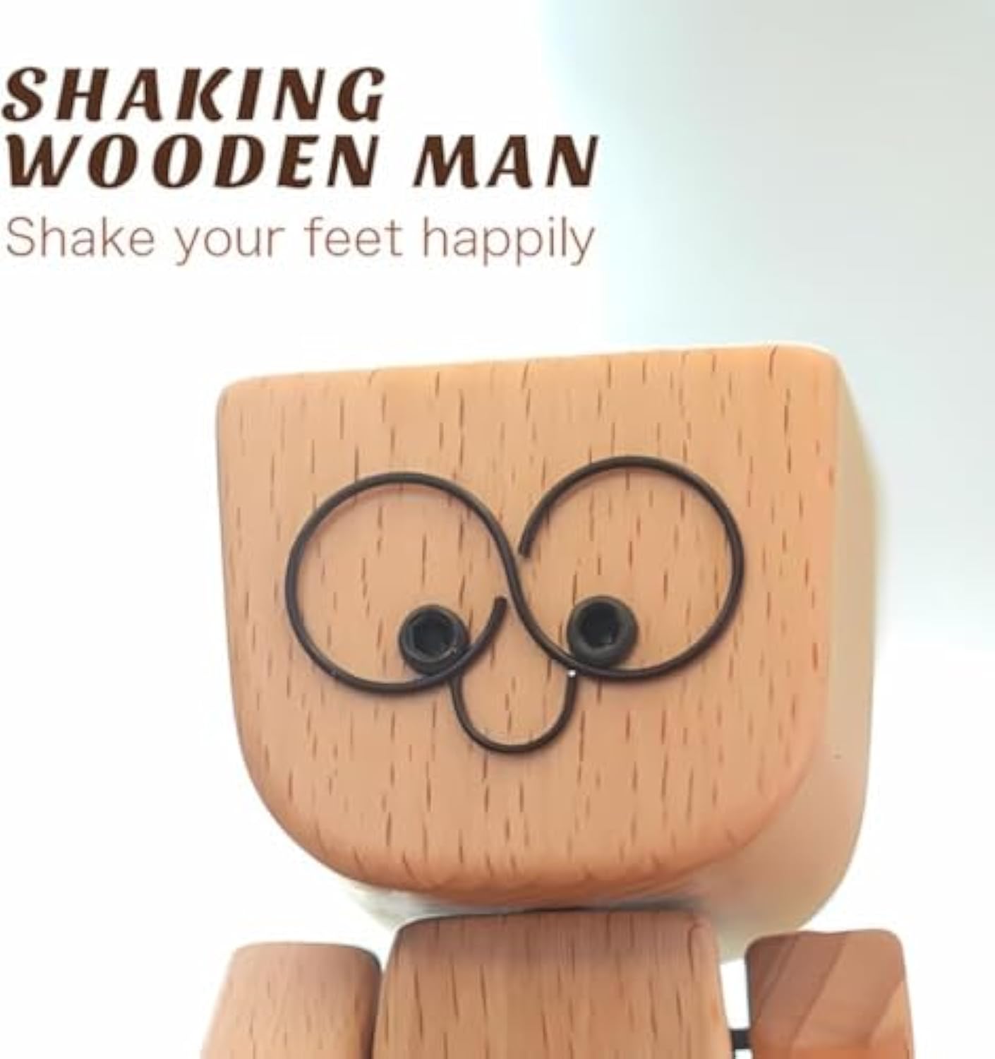 Shaking Feet Wooden Doll with 12PCS fb
