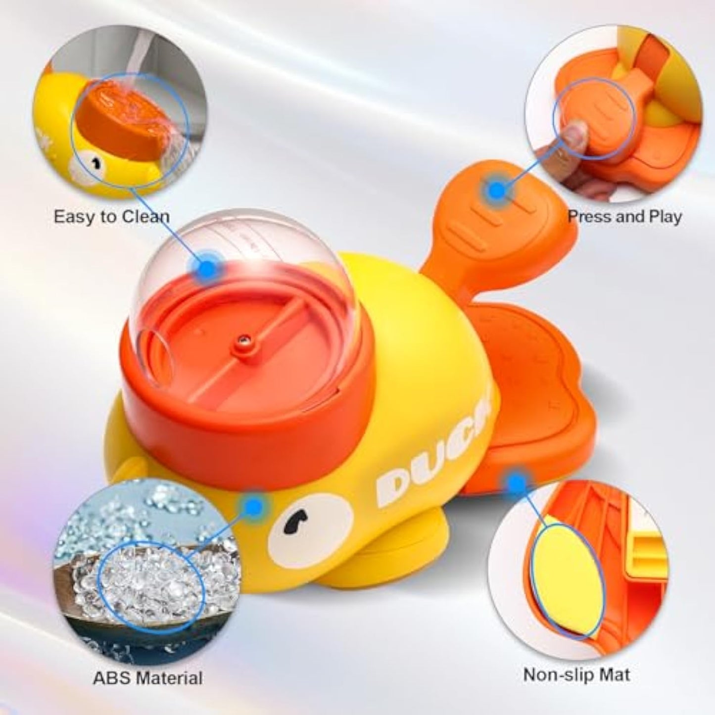 Dog Interactive Treat Dispenser Toy, Food Puzzle Slow Feeder, 2-in-1 Durable Cute Duck Shaped Design for Small Medium Dogs and Cats, Shaped Design for Small Medium Dogs and Cats, Interactive IQ Training Reduces Bloating