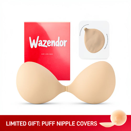 Wazendor™ Invisible Push-Up Sticky Bra | Reusable & Waterproof