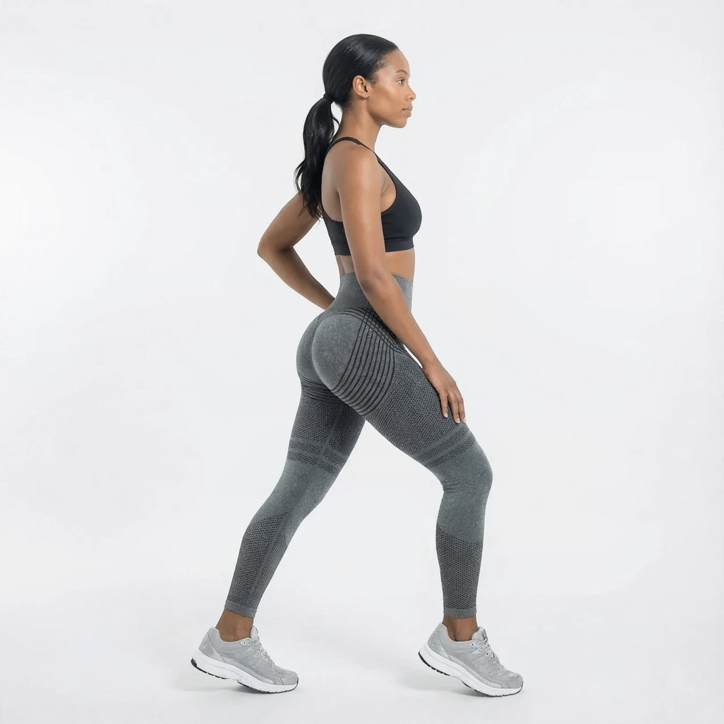 High Waisted And Hip Lifting Yoga Elastic Quick Drying Tight Pants