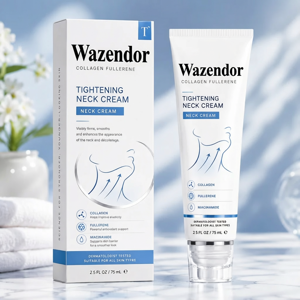 ✨ Wazendor™ Instant Neck Lift Cream  — 🧴 Infused with Retinol & Hyaluronic Acid | Firms the Neck, Reduces Wrinkles & Double Chin