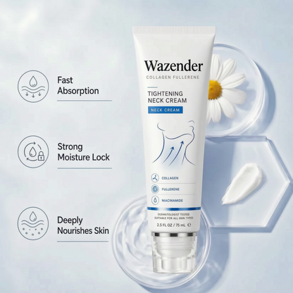 ✨ Wazendor™ Instant Neck Lift Cream  — 🧴 Infused with Retinol & Hyaluronic Acid | Firms the Neck, Reduces Wrinkles & Double Chin