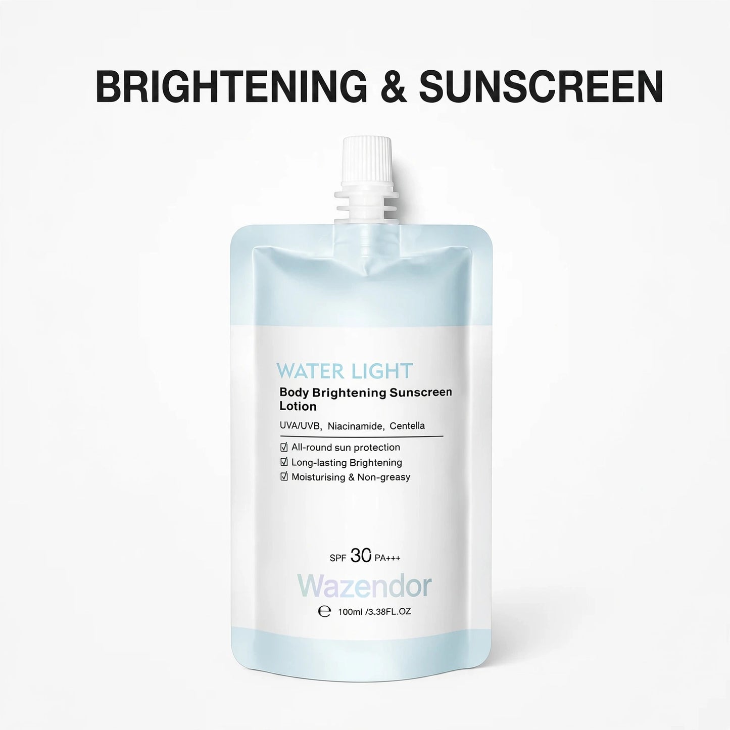 Niacinamide + Vitamin C Water-Light Glow Sunscreen ☀️🌿 (Protects Against UV Rays While Enhancing Your Natural Glow) 💧 No White Cast • Non-Greasy • Lightweight Comfort All Day✨
