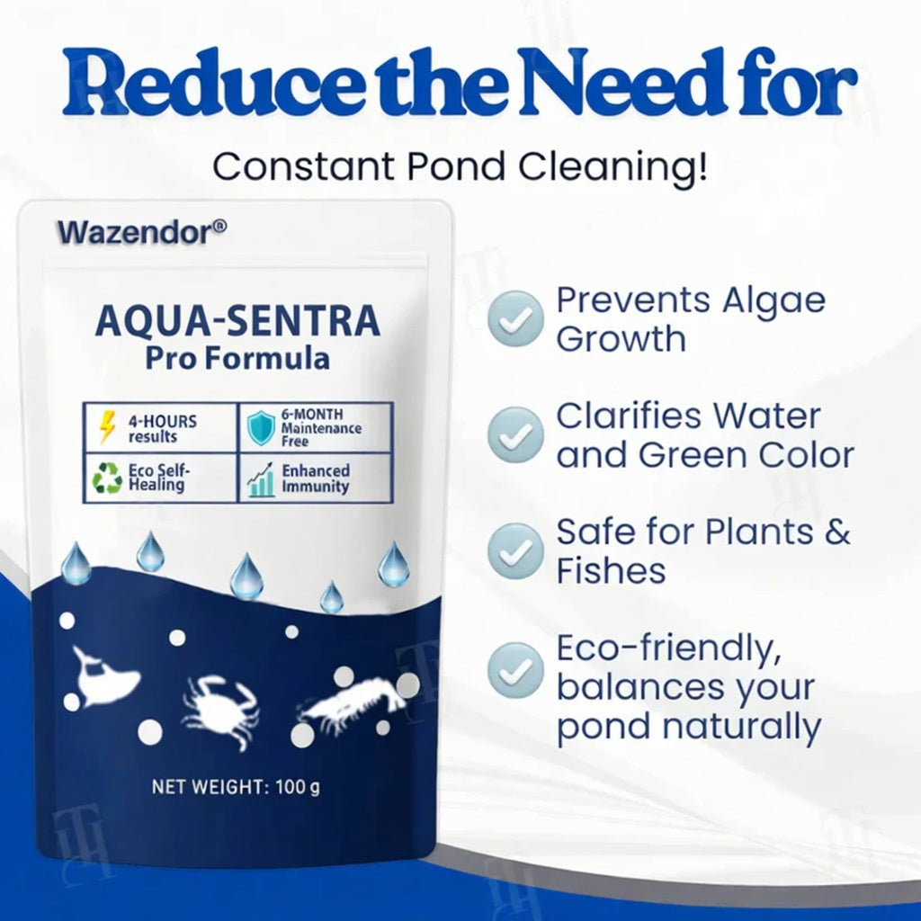 Wazendor® Aqua-Sentra Pro Formula– End Algae Nightmares, Restore Your Pond’s Beauty Fast!