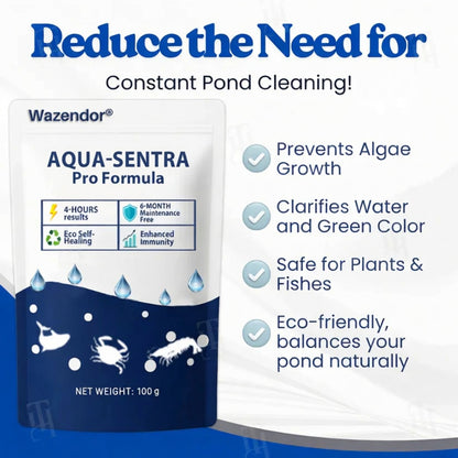Wazendor® Aqua-Sentra Pro Formula– End Algae Nightmares, Restore Your Pond’s Beauty Fast!