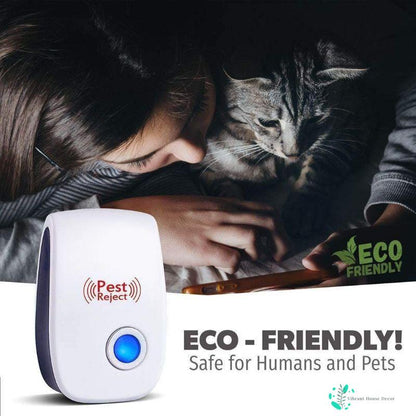 Last day discount 🔥 QIAWI™Electronic ultrasonic insect repellent, targeting cockroaches, mice, roaches, flies and other pests, killing insects in all directions without dead angles